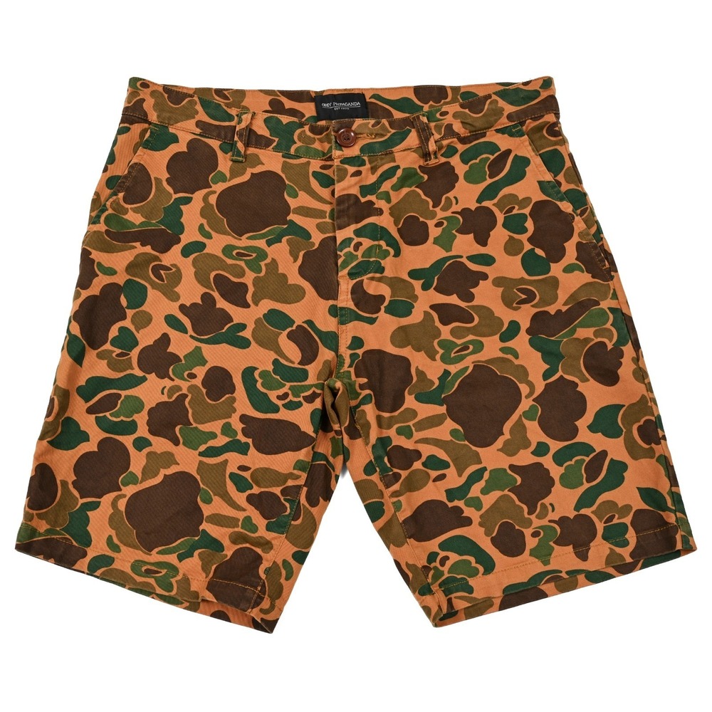 Obey Propaganda Duck‎ Camo Shorts 31 Streetwear Outdoor Camouflage Y2K Skater